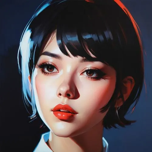 portrait,digital painting,girl portrait,kommuna,xiaoyu,study,xiaomei,face portrait,world digital painting,jurata,asian woman,azumi,toshiko,huayi,xiaoli,haeju,lieu,fantasy portrait,nanzhao,vector girl,