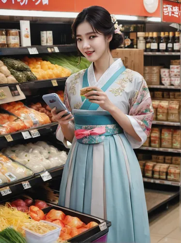 hanbok,salesgirl,korean royal court cuisine,lotte,korean culture,woman eating apple,alipay,girl with bread-and-butter,woman shopping,japanese woman,tablets consumer,baek kimchi,shopping icon,korean,kimjongilia,shopper,supermarket,korean cuisine,gimbap,kimchi,Photography,General,Natural