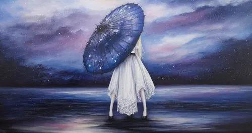 an artwork that looks like a painting with a blue umbrella,ulysses butterfly,isolated butterfly,oil painting on canvas,angel wing,markarian,sky butterfly,blue butterfly,glass wings,butterfly isolated,