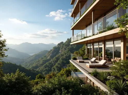 amanresorts,house in the mountains,house in mountains,mussoorie,lefay,tungsha,fresnaye,tigers nest,terraces,mountainside,block balcony,tessin,fallingwater,hushan,landour,monteverde,taroko,tropical house,balconied,cantilevered