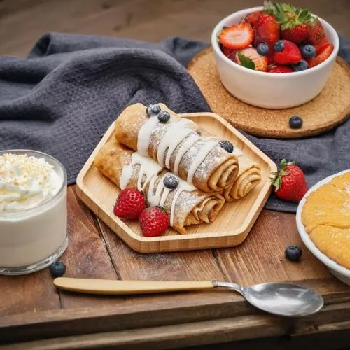 pancakes with ice cream,crepes,poffertjes,crêpe,pannekoek,mini croissants,crêpe suzette,garden breakfast,crepe,cinnamon sticks,breakfast roll,breakfast outside,food photography,cannoli,breakfast in bed,stuffed pancake,coconut rolls,roll cake,strawberry roll,vanillekipferl