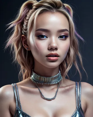 asian vision,choker,realdoll,artificial hair integrations,han thom,asian girl,asian woman,asian,doll's facial features,phuquy,tan chen chen,eurasian,hong,asia,portrait background,asia girl,futuristic,retouching,kai bei,vietnamese