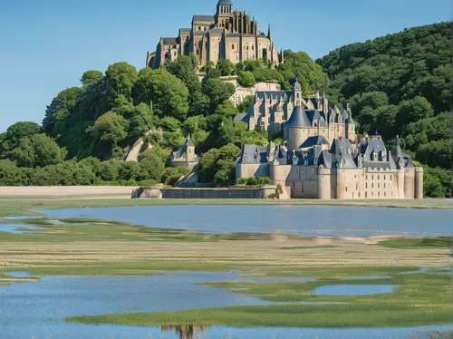 unguided excursion to mont saint michel from paris-1,mont st michel,mont saint michel,dordogne,abbaye de belloc,braque d'auvergne,michel brittany monastery,normandy,normandie region,abbaye de sénanque