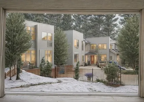 snow scene,winter house,snow roof,snowhotel,townhouses,new housing development,apartments,3d rendering,an apartment,suburban,residential,1955 montclair,snow house,model house,winter window,ski resort,snowed in,houses clipart,wooden windows,snow in pine tree,Common,Common,Film
