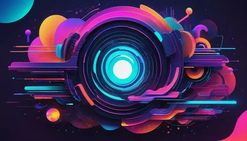 free ai art generator, online tool, accessible anywhere, no login required, user-friendly interface, vibrant colorful palette, futuristic neon lights, holographic effects, abstract shapes, swirling cl