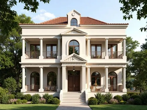 villa,victorian house,italianate,two story house,old victorian,palladian,exterior decoration,restored home,palladio,3d rendering,model house,garden elevation,doll's house,villa balbiano,house with caryatids,country house,dresselhaus,victorian,gustavian,eckersberg