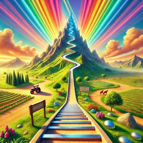 stairway to heaven,rainbow bridge,heavenly ladder,stairs to heaven,the mystical path,heaven gate