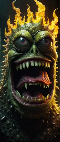 minion hulk,three eyed monster,medusa gorgon,piranha,grimace,the ugly swamp,waxworm,monstrosity,gorgon,snarling,ork,angry man,nimphaea,green pufferfish,medusa,twitch icon,noorderleech,one eye monster,the face of god,angry,Conceptual Art,Fantasy,Fantasy 11