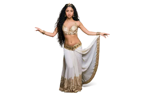 belly dance,ancient egyptian girl,asian costume,aladha,ancient costume,ethnic dancer,kundalini,cleopatra,priestess,aladin,arabian,half lotus tree pose,sorceress,polynesian girl,indian woman,anahata,zoroastrian novruz,greek myth,hula,sari,Illustration,American Style,American Style 12