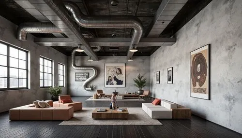 loft,modern decor,contemporary decor,lofts,interior design,concrete ceiling,interior decor,apartment lounge,interior modern design,minotti,modern room,home interior,living room,interior decoration,an apartment,great room,apartment,interiors,livingroom,modern style