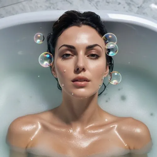 the girl in the bathtub,bathwater,water pearls,bath oil,bathtub,oreiro,tub,under the water,imbruglia,in water,bath,spa,wet water pearls,hyaluronic,photoshoot with water,bath with milk,baths,calgon,heatherley,water bath,Photography,General,Realistic