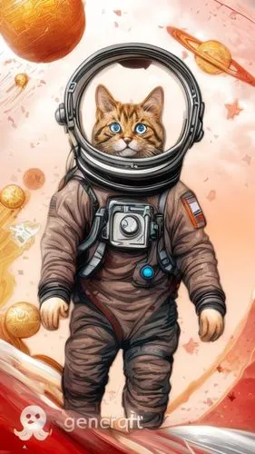 red tabby,cosmonaut,io,sci fiction illustration,cat vector,spacesuit,space suit,space-suit,astronaut,cartoon cat,mission to mars,spacefill,electron,dogecoin,cat image,space travel,cosmonautics day,ast