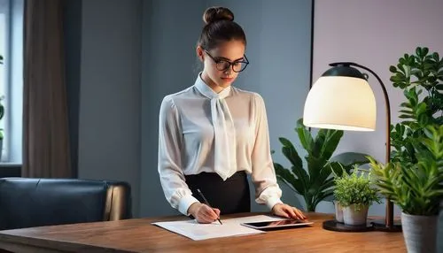 secretarial,blur office background,receptionist,office worker,secretaria,bussiness woman,businesswoman,secretariats,manageress,business woman,secretary,neon human resources,girl studying,place of work women,girl at the computer,table lamp,secretariate,establishing a business,expenses management,desk lamp,Illustration,Realistic Fantasy,Realistic Fantasy 26