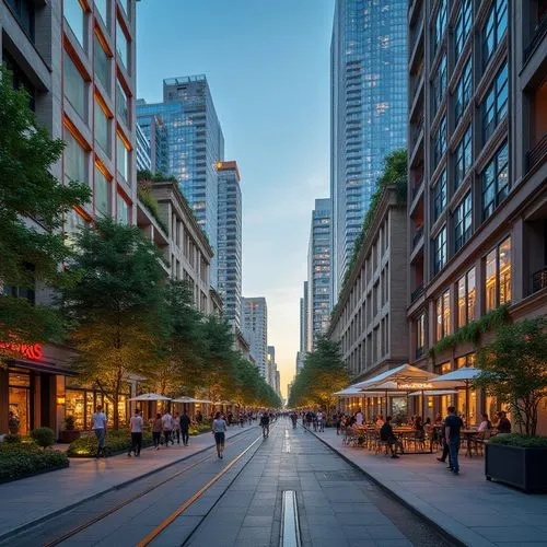 potsdamer platz,metrotech,streeterville,new york streets,pedestrianized,yorkville,financial district,transbay,wangfujing,inlet place,50th street,citycenter,avenues,rittenhouse,streetscape,5th avenue,waterstreet,juilliard,broadgate,taikoo,Photography,General,Realistic