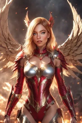 fire angel,hawkgirl,flamebird,archangel,captain marvel,uniphoenix,the archangel,zauriel,angelfire,pheonix,valkyries,darna,goddess of justice,phoenix,rafaela,angelman,fantasy woman,amazona,angels of the apocalypse,angel,Photography,Realistic