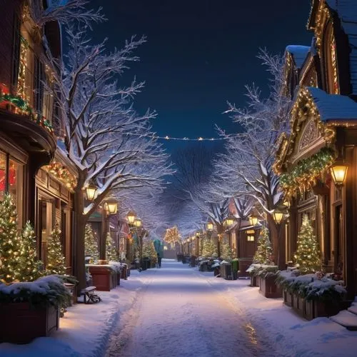 santa's village,christmas snowy background,winter village,christmas landscape,christmas town,christmas wallpaper,winter wonderland,winterplace,winter night,christmas snow,quebec,christmas background,christmasbackground,aurora village,christmas village,winter background,christmas scene,north pole,santaland,christmas lights,Conceptual Art,Fantasy,Fantasy 13