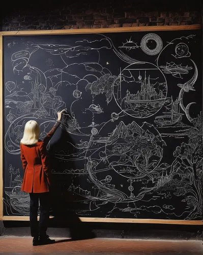 chalk blackboard,chalkboard,blackboard,chalkboard background,chalk board,blackboard blackboard,child writing on board,copernican world system,chalk drawing,children drawing,science education,star chart,marine scientists,planisphere,treasure map,white board,the local administration of mastery,astronomer,cartography,children learning,Art,Artistic Painting,Artistic Painting 22