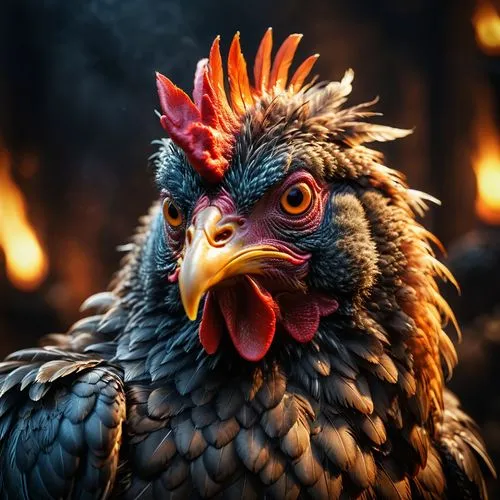 portrait of a hen,hen,coq,cockerel,bantam,pollo,Photography,General,Fantasy