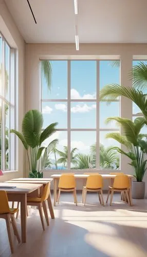 tropical house,house plants,3d rendering,daylighting,houseplants,sunroom,tropical greens,breakfast room,palm tree vector,palm garden,houseplant,modern decor,bamboo plants,renderings,interior design,contemporary decor,3d render,palm fronds,ikebana,palm leaves,Unique,3D,3D Character