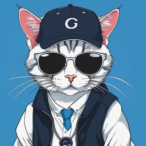 cat on a blue background,pubg mascot,cartoon cat,cat vector,baseball coach,gata,tom cat,young cat,katz,g badge,napoleon cat,cat sparrow,tennis coach,kat,stylish boy,wildcat,fedora,cooler,aegean cat,cat-ketch,Illustration,Japanese style,Japanese Style 04