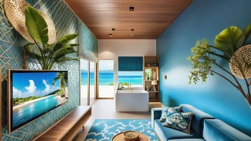 over water bungalow,contemporary decor,modern decor,tropical house,interior modern design,modern living room,Photography,General,Realistic