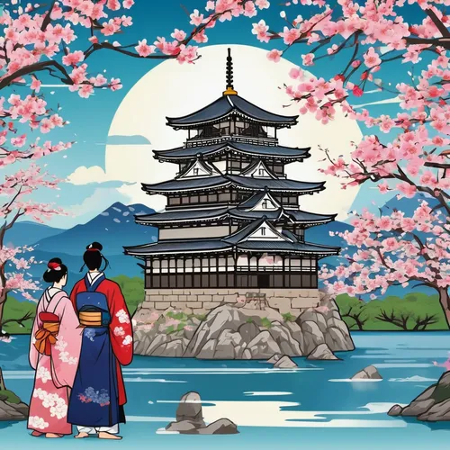 japanese sakura background,sakura background,sakura trees,kyoto,the cherry blossoms,tsukemono,japanese background,sakura tree,japan,cool woodblock images,anime japanese clothing,matsumoto castle,cherry blossom japanese,osaka castle,sakura blossoms,japanese cherry trees,mukimono,chidori is the cherry blossoms,sakura blossom,japanese culture,Unique,Design,Sticker