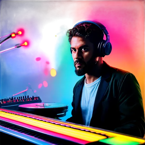 dj,anirudh,vangelis,colored lights,vinai,devarakonda,atrak,natekar,djn,arpeggiator,zedd,arijit,maslowski,neon lights,neon light,kohila,oxley,synth,pasqualino,novation,Art,Classical Oil Painting,Classical Oil Painting 05