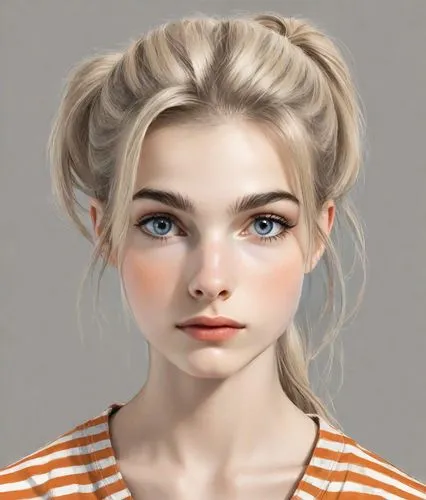 girl portrait,natural cosmetic,girl drawing,portrait of a girl,clementine,digital painting,portrait background,vector girl,illustrator,cosmetic,bun,elsa,eurasian,blonde girl,fantasy portrait,digital art,blond girl,cinnamon girl,young woman,fashion vector,Digital Art,Pencil Sketch