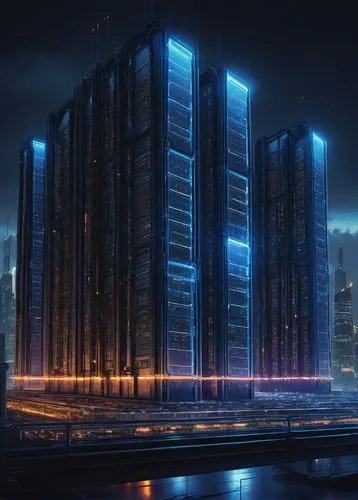 Modern sql server, futuristic architecture, sleek metal framework, rows of blinking servers, complex circuit boards, glowing blue lights, intricate wiring, high-tech machinery, industrial setting, urb