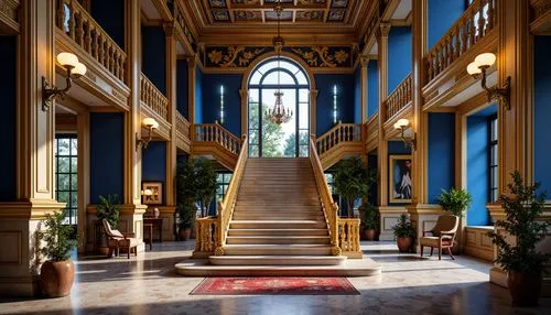 entrance hall,foyer,ritzau,staircase,royal interior,cochere,outside staircase,hallway,palladianism,cliveden,staircases,peterhof palace,grand hotel europe,marble palace,europe palace,palatial,dolmabahce,escaleras,grandeur,atriums