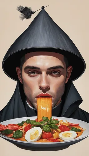 Write a descriptive paragraph about Cory Vitiello's mouth-watering dishes.,poached egg,twitch icon,ethereum icon,cooking book cover,soundcloud icon,chef,prosciutto,capellini,benedict herb,mayonaise,or