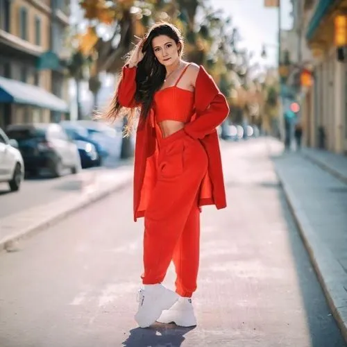 street,a woman wearing red is posing on the street,red cape,red coat,lady in red,bright red,coral red,red tunic,silk red,romiti,poppy red,red skirt,red,red tones,andreasberg,red gown,red background,ma