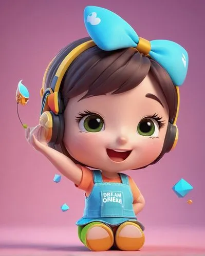 cute cartoon character,dora,cute cartoon image,agnes,fundora,unicef,Unique,3D,3D Character