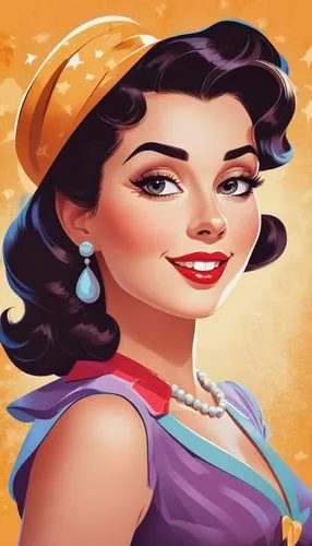 megara,retro 1950's clip art,retro women,esmeralda,retro woman,retro pin up girl,Illustration,Vector,Vector 01