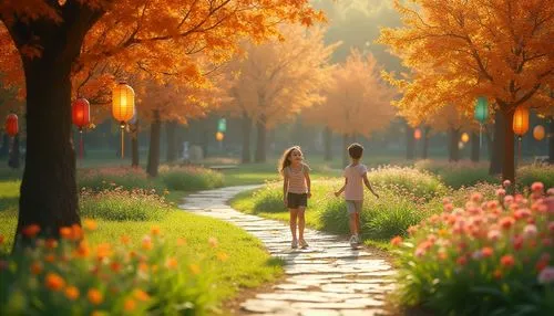 autumn walk,autumn park,autumn idyll,walk in a park,autumn scenery,one autumn afternoon,autumn background,light of autumn,autumn in the park,autumn songs,golden autumn,autumn day,autumn light,autumn morning,the autumn,girl walking away,autumn sun,tree lined path,in the autumn,pathway,Photography,General,Realistic