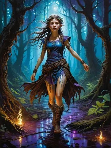 blue enchantress,the enchantress,faerie,fae,fantasy picture,fairie,Illustration,Realistic Fantasy,Realistic Fantasy 03