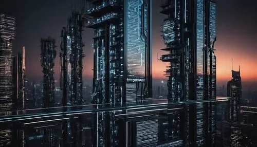 futuristic landscape,cybercity,ctbuh,dubai marina,metropolis,megastructures,coruscant,cityscape,urban towers,dubai,arcology,high rises,dubia,microdistrict,skyscrapers,highrises,futuristic architecture,city blocks,megapolis,megacities,Conceptual Art,Sci-Fi,Sci-Fi 09