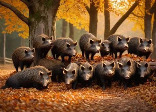 fall animals,teacup pigs,hogs,wild boar,woodland animals,capybara,piglets,the herd,forest animals,boar,mini pig,autumn background,livestock,herd,pigs,bay of pigs,herd of goats,farm animals,autumn walk,in the fall,Conceptual Art,Graffiti Art,Graffiti Art 01