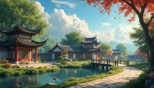 qingcheng,qibao,asian architecture,oriental,fantasy landscape,tianxia,world digital painting,summer palace,wulin,qingming,hall of supreme harmony,baiul,landscape background,oriental painting,wenhao,teahouse,sizhao,yonghao,youliang,shaoming,Photography,General,Realistic