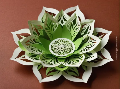 mandala flower,lotus leaf,decorative flower,lotus leaves,succulent plant,water lily plate,bicolored flower,dahlia white-green,flower design,lotus ffflower,paper art,fabric flower,flower mandalas,flowers png,white passion flower,mandala flower illustration,floral ornament,flower art,green folded paper,wood flower,Unique,Paper Cuts,Paper Cuts 03