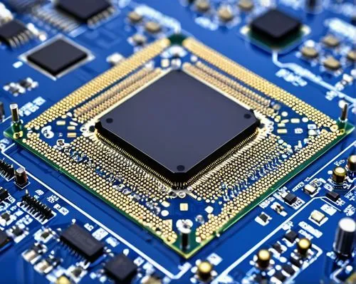 MIPS architecture processor, ARM processor, comparison diagram, circuit board, electronic components, wires, microchips, silver metal, sleek design, futuristic laboratory, bright white lighting, shall