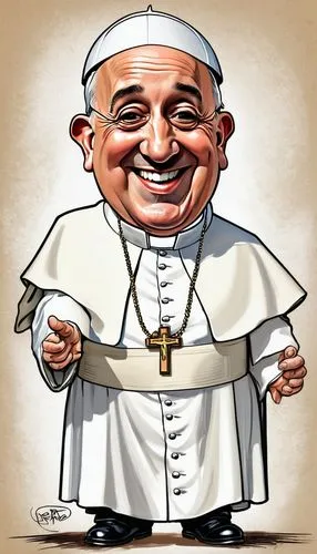 pope francis,rompope,pope,auxiliary bishop,carthusian,nuncio,vaticano,caricature,the abbot of olib,metropolitan bishop,benediction of god the father,bico de papagaio,carmelite order,catholicism,san pietro,catholic,bishop,gascon saintongeois,benedictine,priesthood,Illustration,Abstract Fantasy,Abstract Fantasy 23