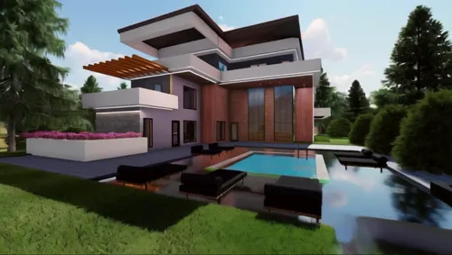 modern house,3d rendering,modern architecture,render,build by mirza golam pir,cube house,3d rendered,luxury home,pool house,luxury property,cubic house,mid century house,3d render,modern style,holiday villa,interior modern design,beautiful home,cube stilt houses,smart house,residential house