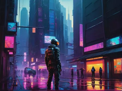 cyberpunk,cybercity,cityscape,futuristic,dystopian,cybertown,cyberscene,bladerunner,dystopias,synth,synthetic,urban,cyberworld,tokyo city,vapor,cyberpunks,cyberia,colorful city,cityzen,futuristic landscape,Art,Artistic Painting,Artistic Painting 34