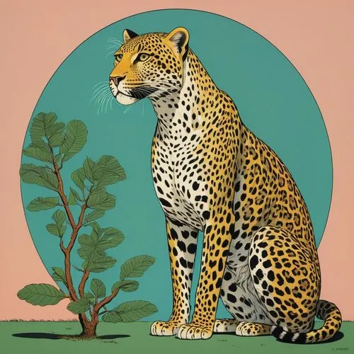 leopardus,jaguar,gepard,tretchikoff,mohan,jag,ocelot,animalium,felidae,hosana,cheetah,cheeta,marula,chromolithography,mahlathini,endangered,rousseau,jaguares,royal bengal,jaguars,Illustration,American Style,American Style 15