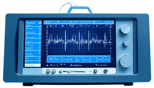 EKG machine, heartbeat sound effect, electronic device, metal exterior, screen display, buttons and knobs, wires and cables, hospital equipment, medical theme, detailed texture, metallic reflection, s