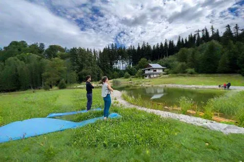 gopro session,360 ° panorama,fish eye,fisheye lens,gopro,kite landboarding,go pro,alpine meadows,meadow play,dji spark,paragliding bis place,drone view,virtual landscape,girl and boy outdoor,slacklini