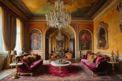 villa cortine palace,royal interior,ornate room,villa balbianello,victorian room,sitting room,villa d'este,interior decor,rococo,parlor,ritzau,villa balbiano,opulently,palazzo barberini,chateauesque,anteroom,foyer,furnishings,dining room,palazzo,Illustration,Realistic Fantasy,Realistic Fantasy 30