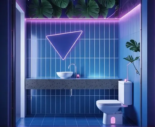 banyo,bathroom,neon arrows,bathtub,neon light,washroom,aesthetic,neon lights,rest room,bath room,deco,80's design,bathrooms,wall,luxury bathroom,restroom,cabana,vapor,neon tea,neon cocktails