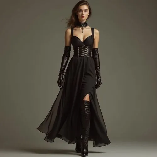 gothic dress,gothic style,gothic woman,corseted,a floor-length dress,corsetry